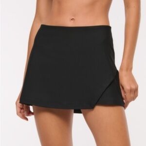 abercrombie YPB sculptlux lined wrap skirt
